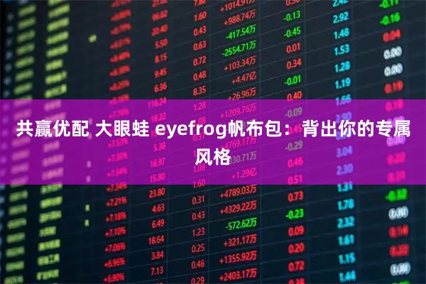 共赢优配 大眼蛙 eyefrog帆布包：背出你的专属风格